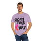 Born This Way Unicorn-Unisex Dyed Tshirt Printify