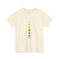 Rainbow Lunar Phases Unisex Cotton Tee Printify