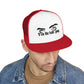 Billie Eilish Inspired Trucker Cap – Eyes & Shadows Gothic Edition Printify