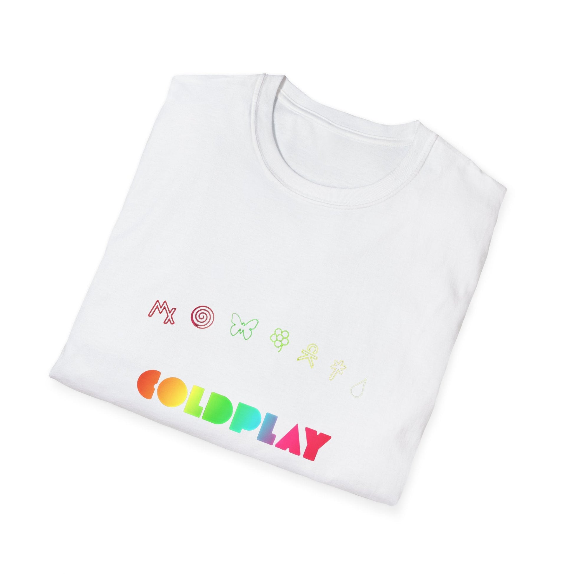 Unisex Softstyle T-Shirt Inspired by Coldplay’s Signage Printify