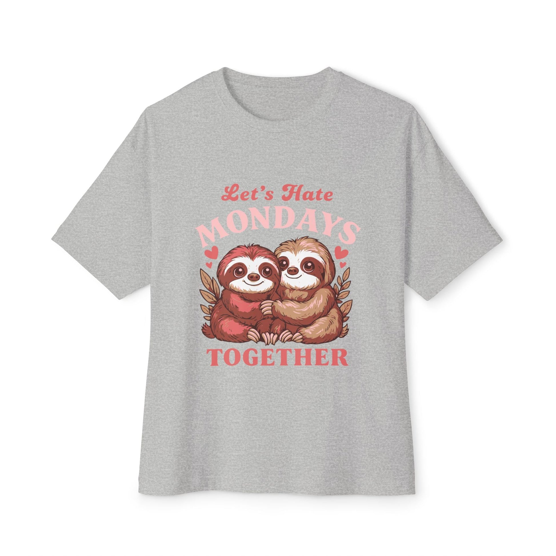 Oversized boxy Tee – Snazzy Lets hate Monday Edition Printify