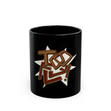 Geometric Lettering Black Mug (11oz, 15oz) - snazzymerch