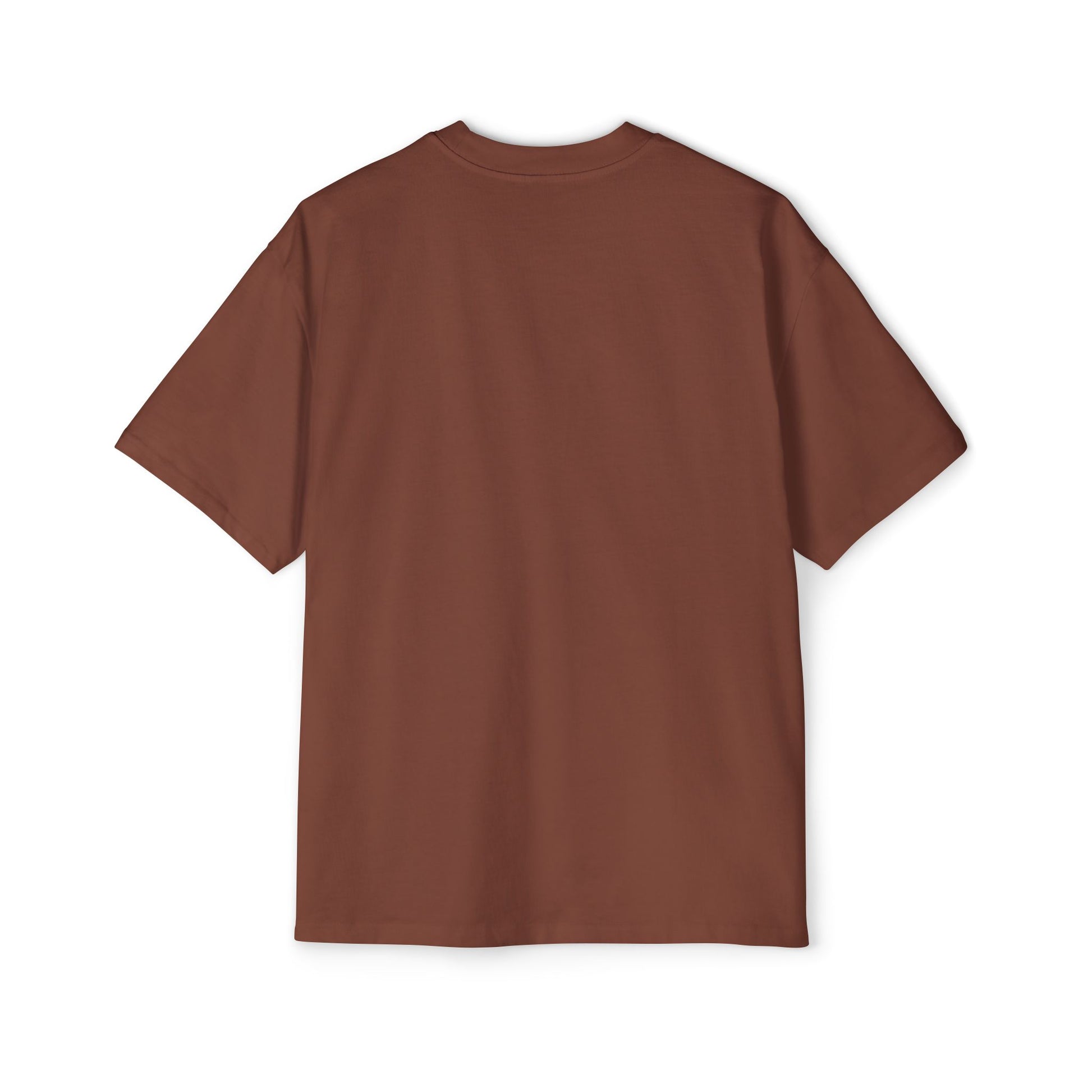 Candy Cane Heart Men's Heavy Oversized Tee – Limited Christmas Sale Edition Printify