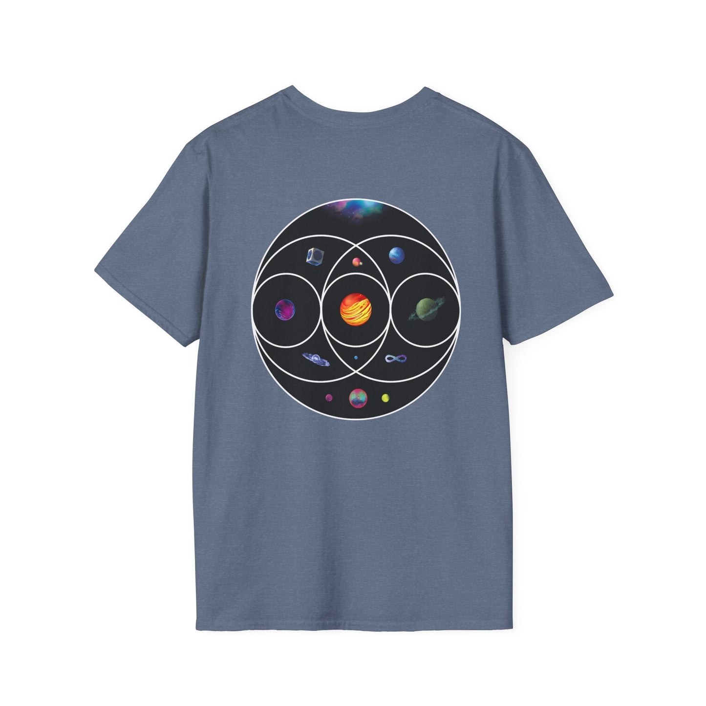Unisex Softstyle T-Shirt Inspired by Coldplay’s Illustration Concept_B Printify