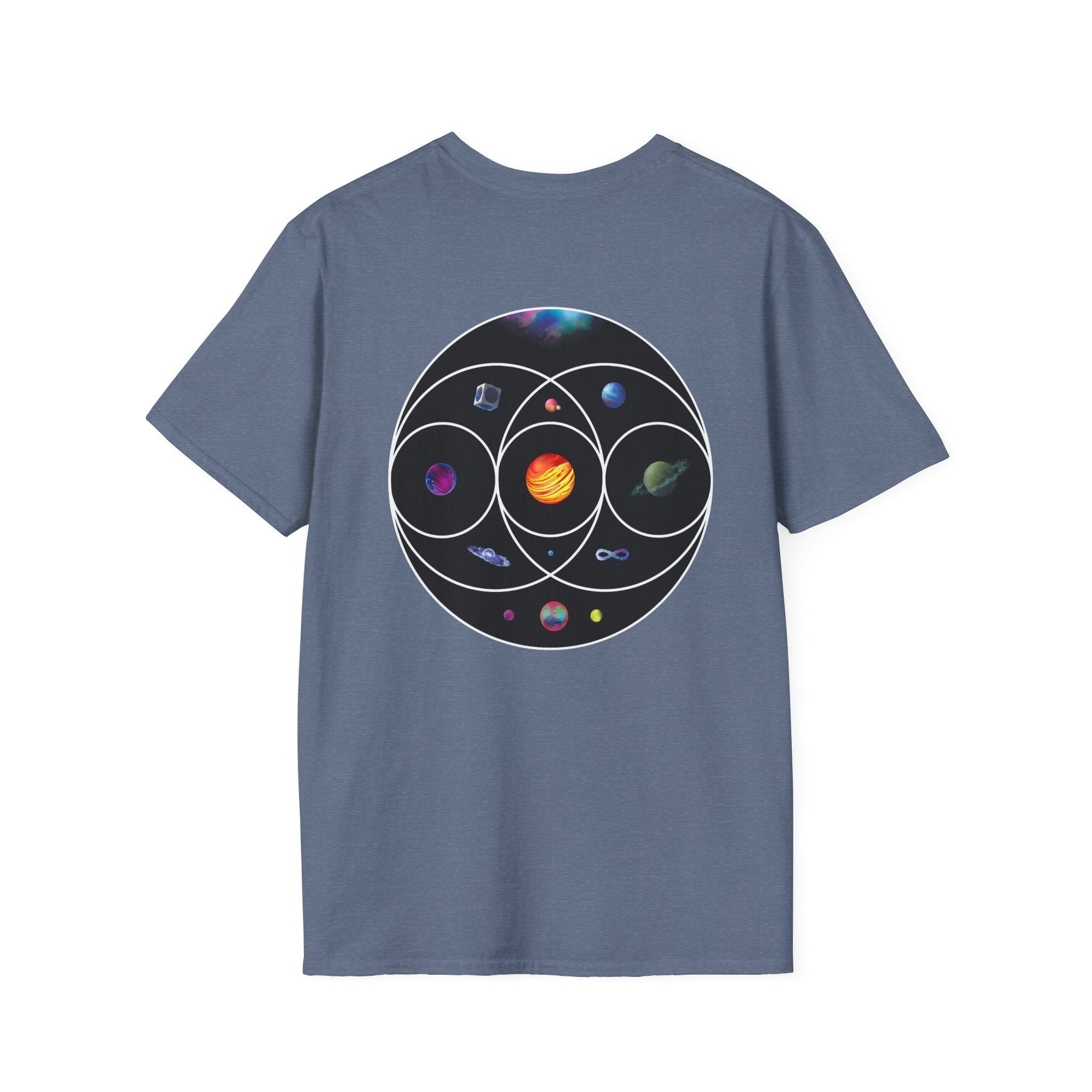 Unisex Softstyle T-Shirt Inspired by Coldplay’s Illustration Concept_B Printify