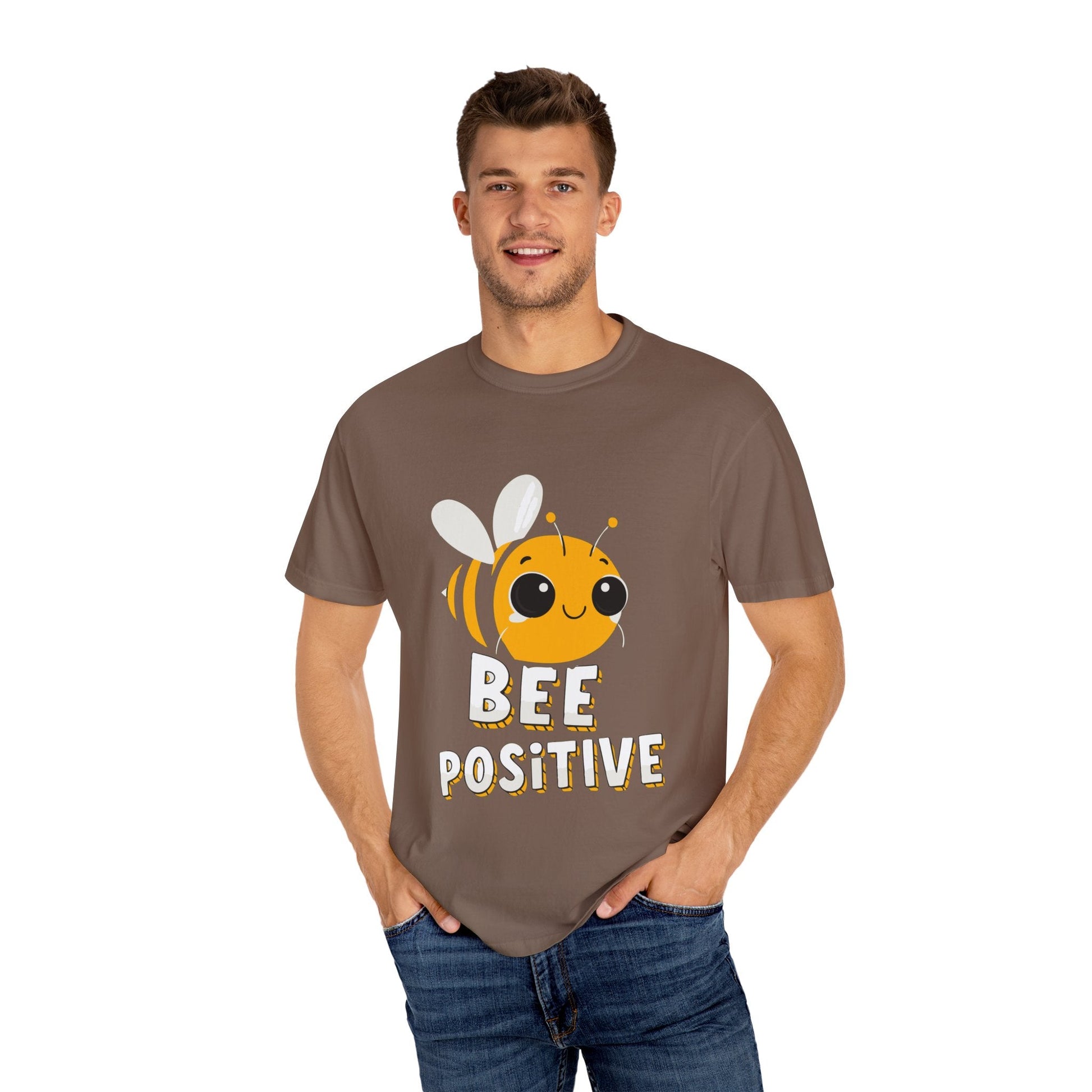 Dyed T-shirt – Snazzy Bee positive Edition Printify