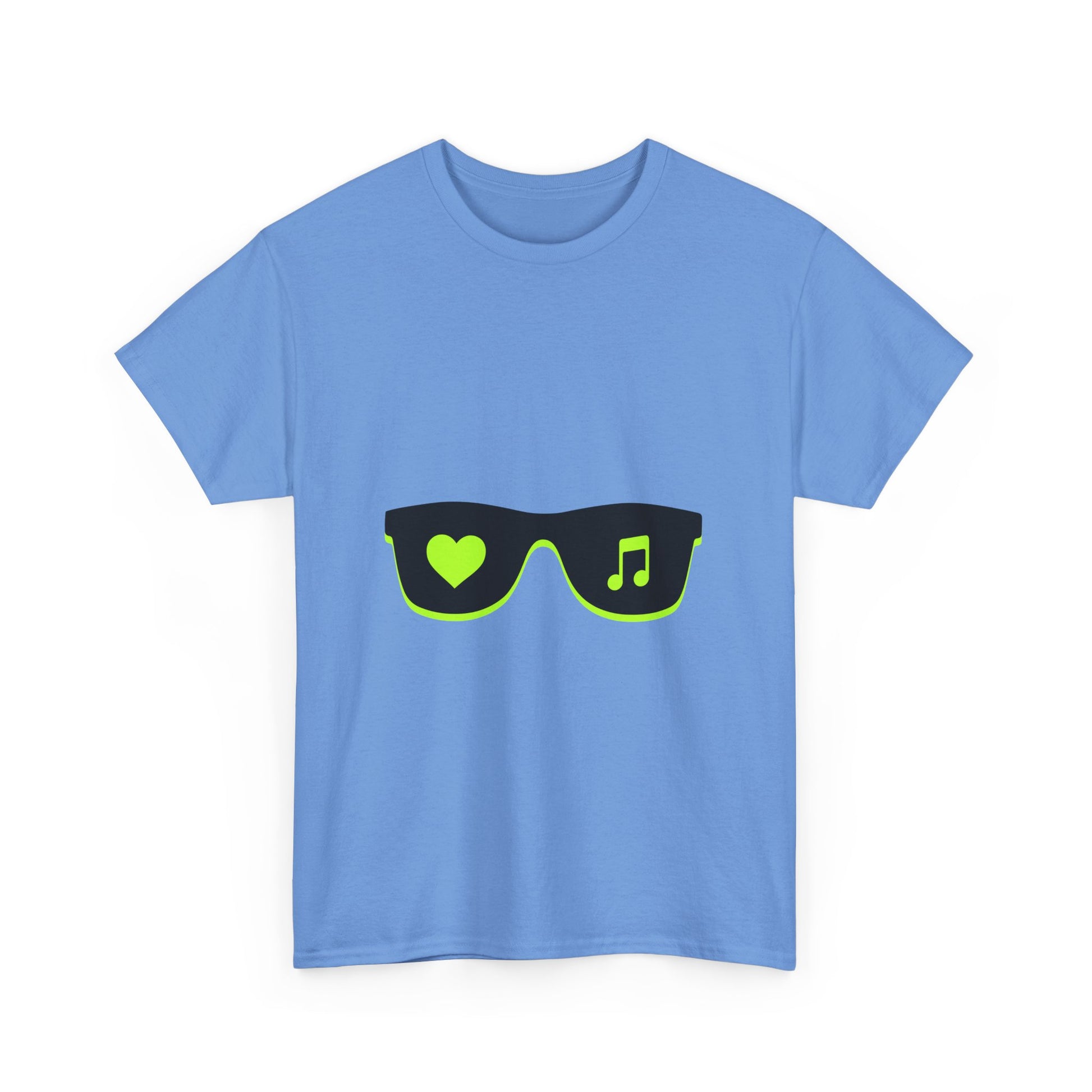 Neon Love Notes Unisex Heavy cotton tee Printify
