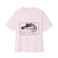 Bold Outline Typography Unisex Oversized Boxy Tee - snazzymerch