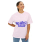 World Tour Bubble Letter-Oversized Tee Printify