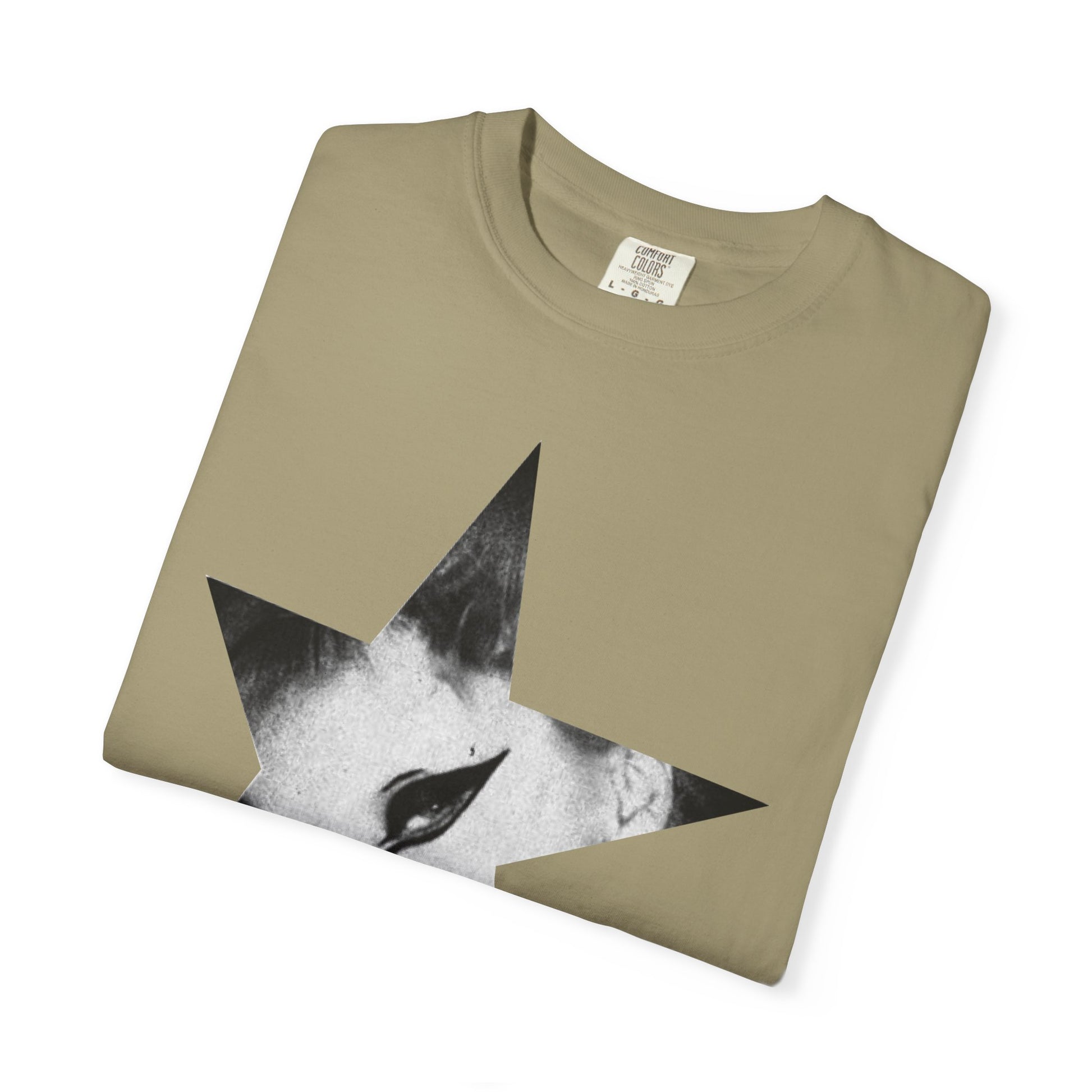 Born This Way Star Face-Unisex Dyed Tshirt Printify