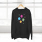 Color Pop Charm Patch Three-Panel Fleece Hoodie - snazzymerch