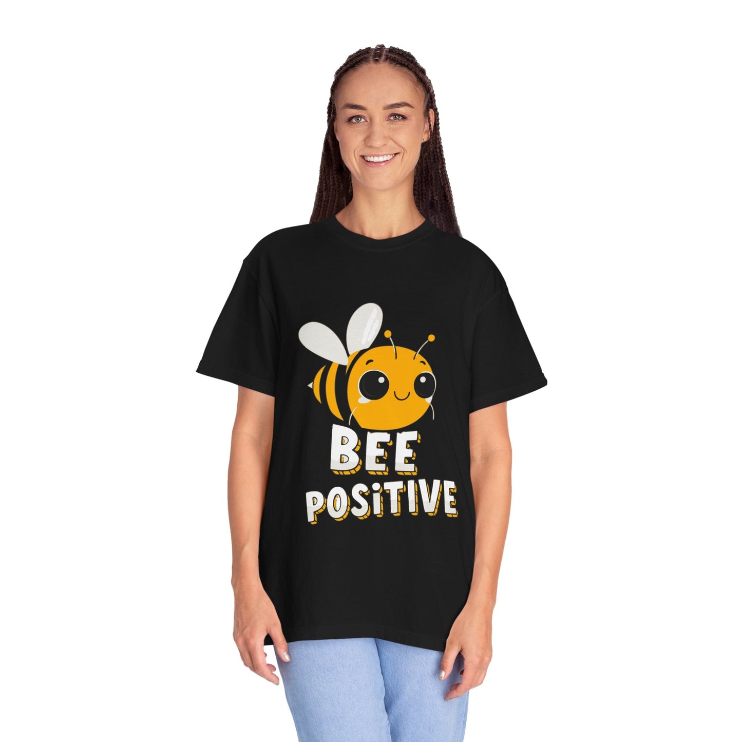 Dyed T-shirt – Snazzy Bee positive Edition Printify