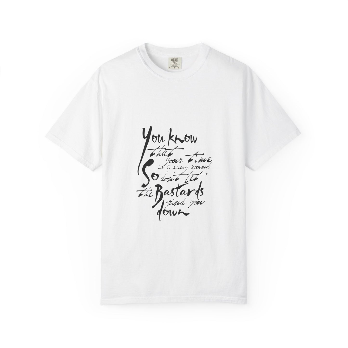 Bold Outline Logo Unisex Garment-Dyed T-shirt - snazzymerch