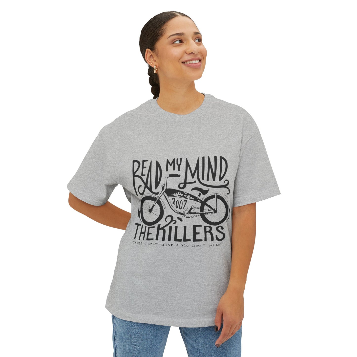 Dot Matrix-Inspired Unisex Oversized Boxy Tee - snazzymerch