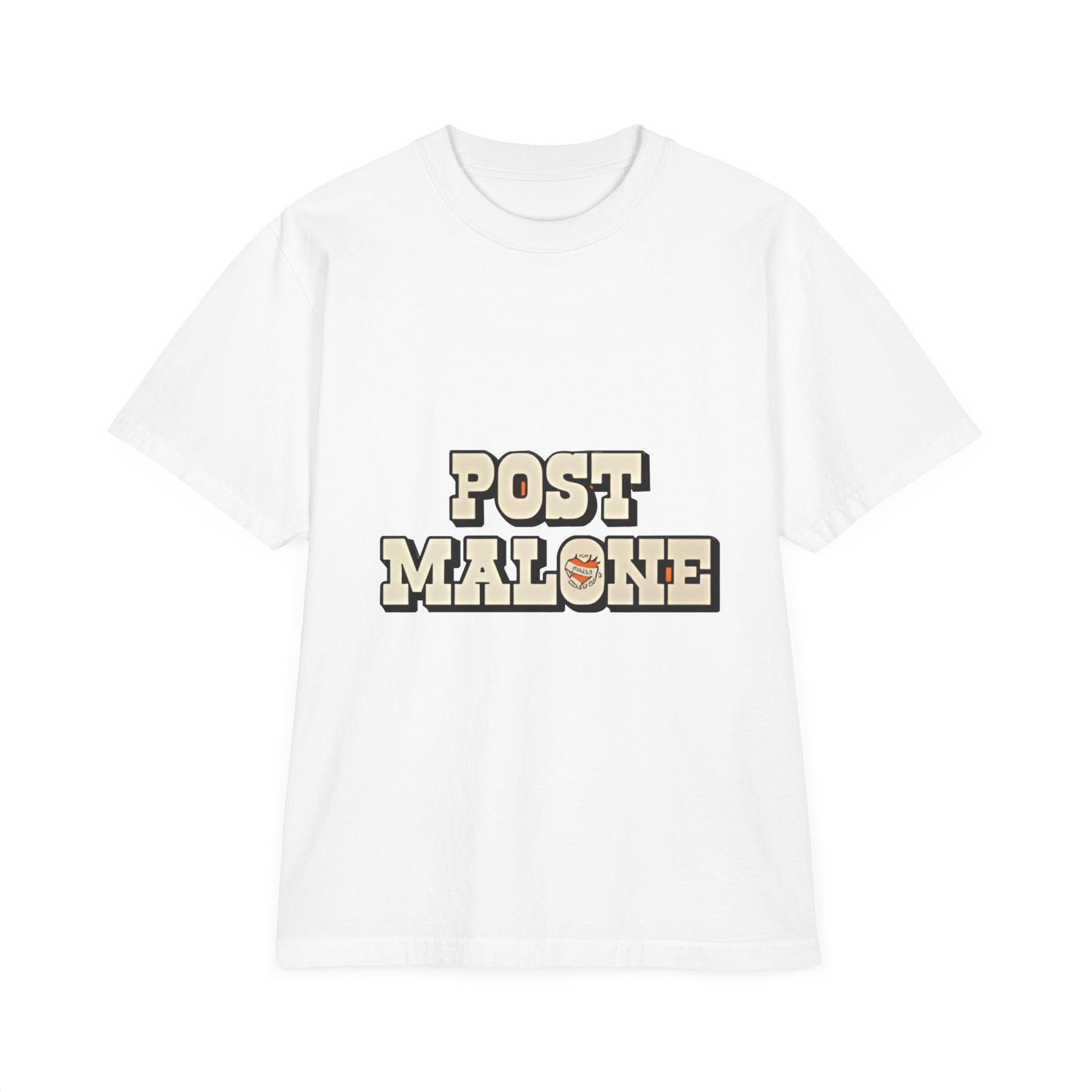 Unisex Garment-Dyed Drop-Shoulder T-Shirt – Post Malone Bold Design Printify
