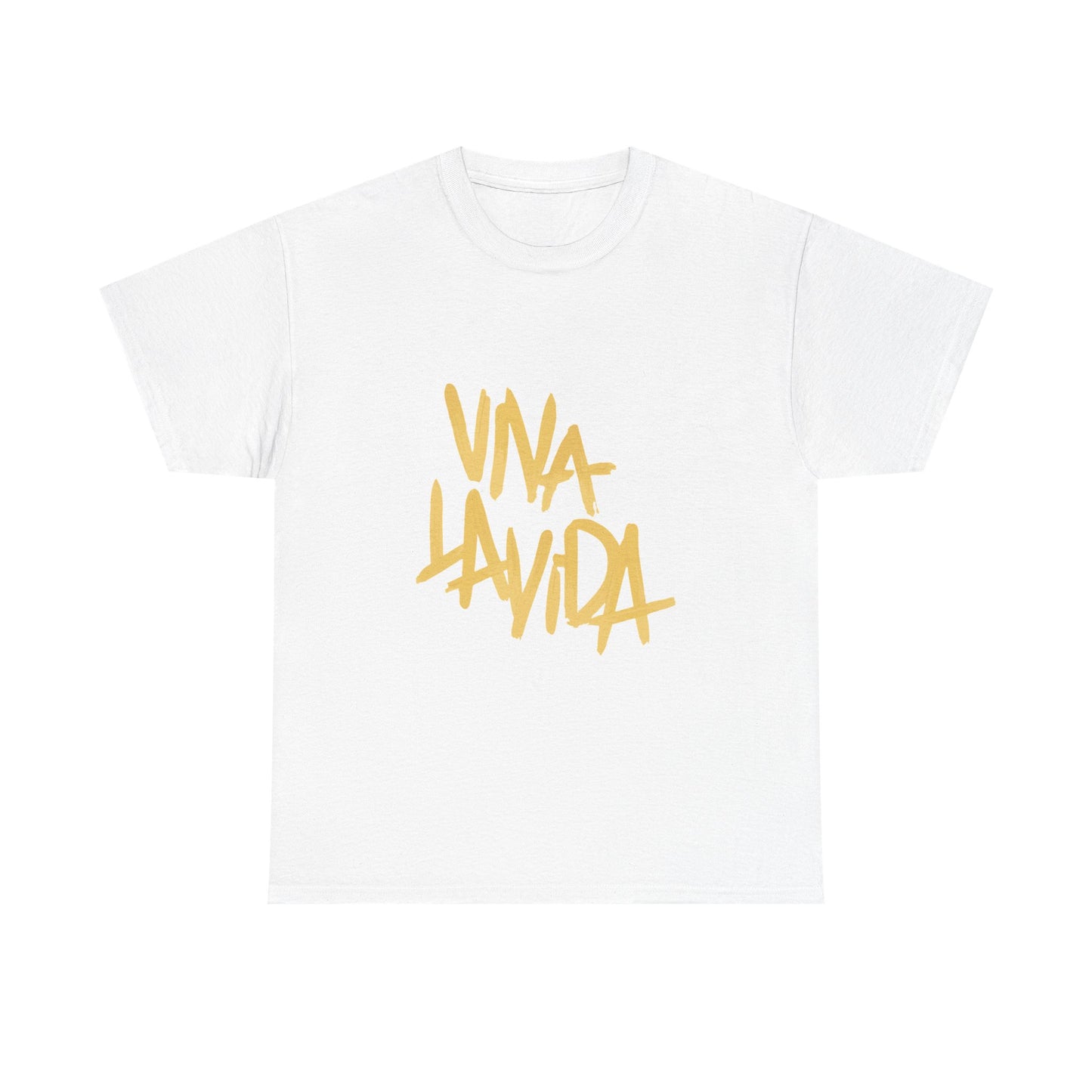 Golden Brush Script Unisex Cotton Tee Printify