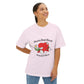 Abstract Guitar Sketch Oversized Boxy Tee Printify