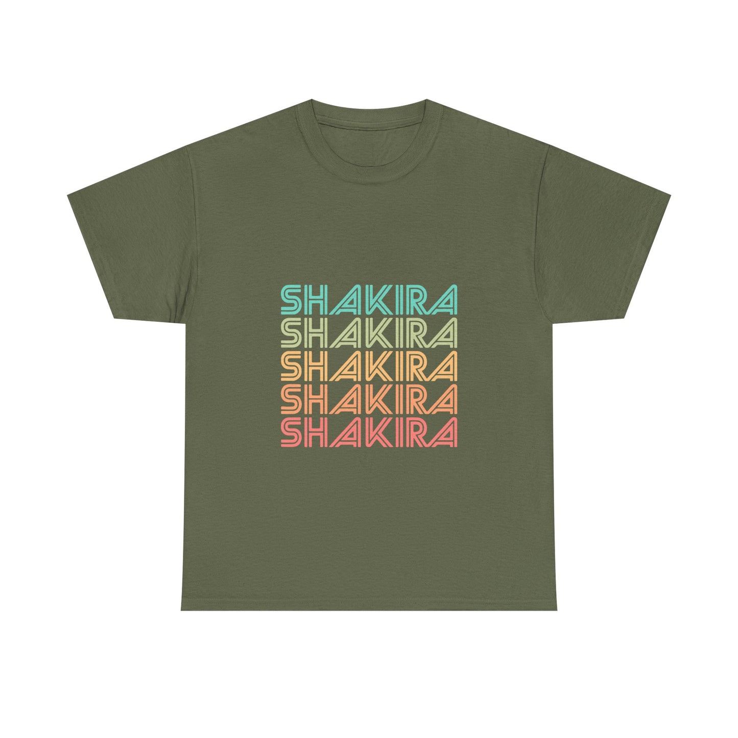 Retro Pop Lines Unisex Heavy cotton tee Printify