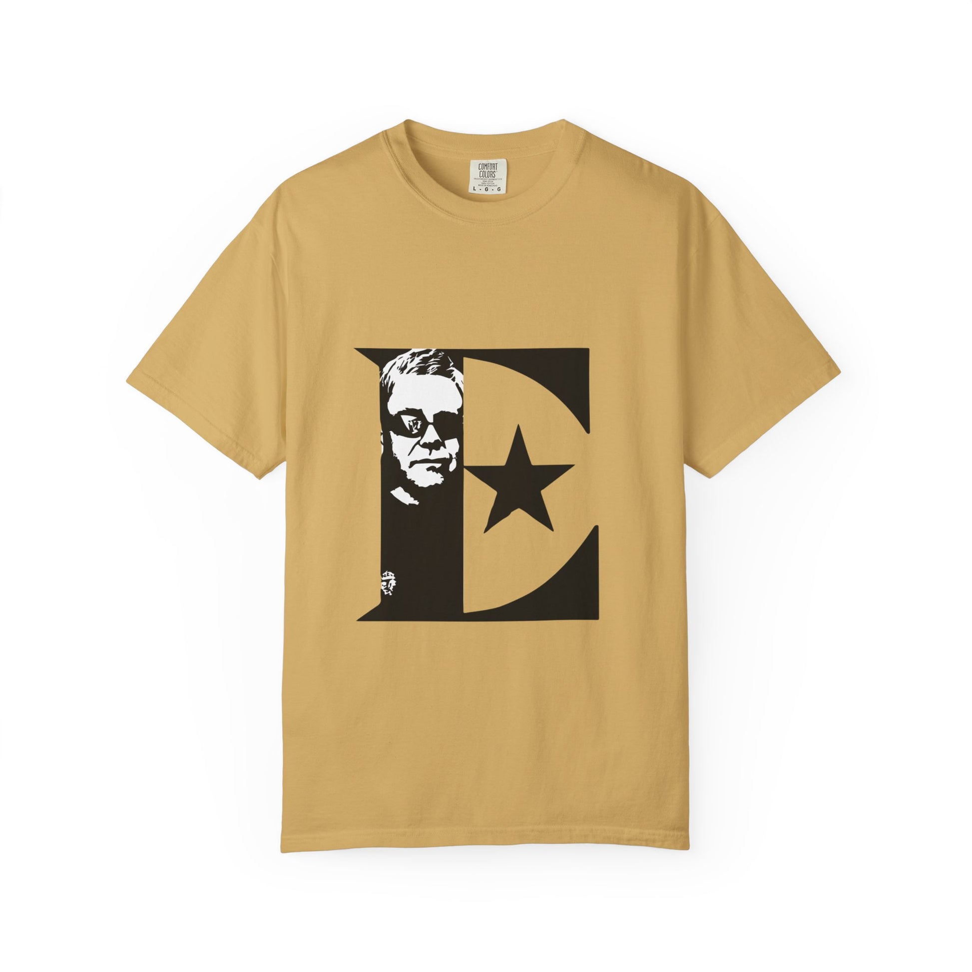 Black & White Portrait Unisex Garment-Dyed T-shirt - snazzymerch