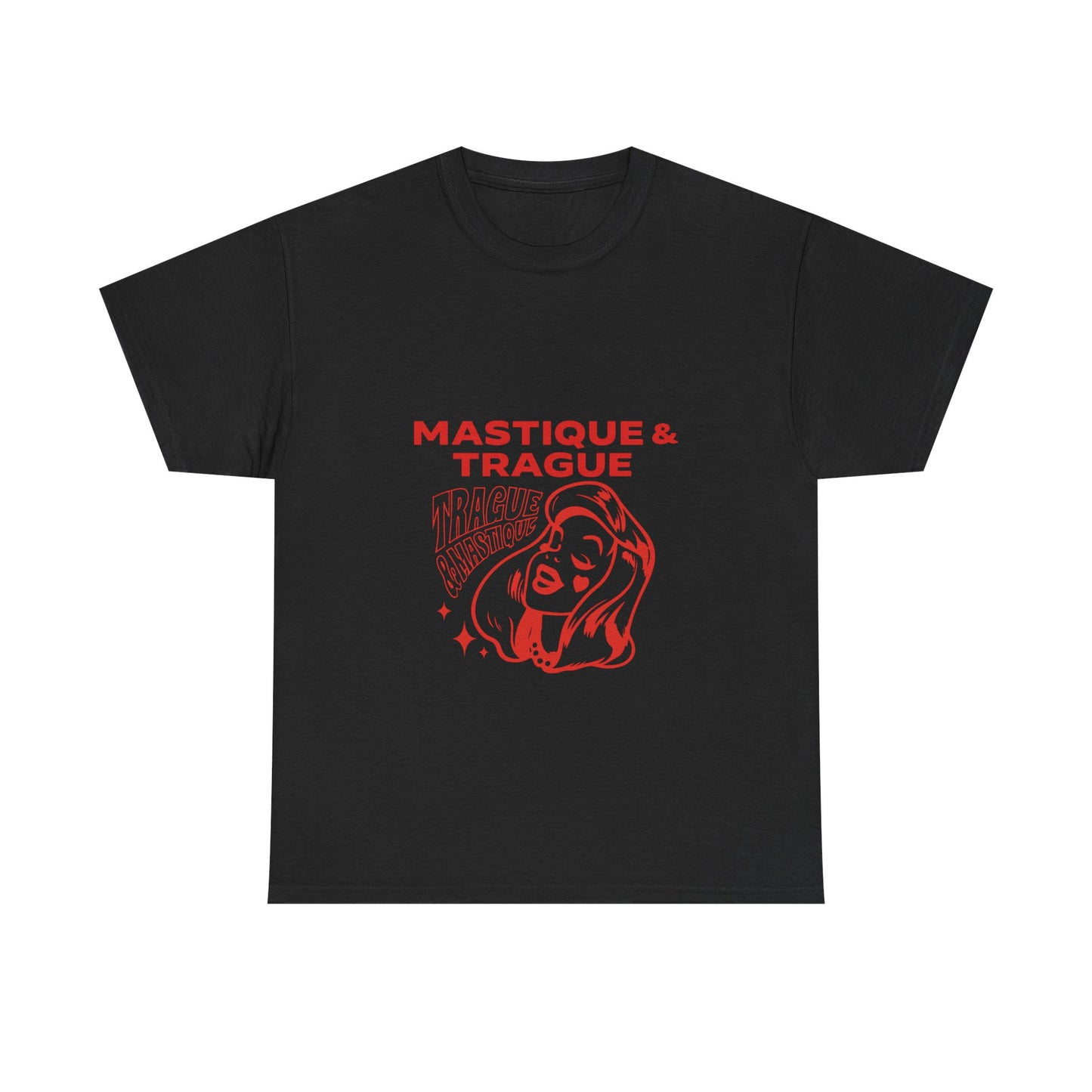 Fierce Femme in Red Unisex Heavy cotton tee Printify
