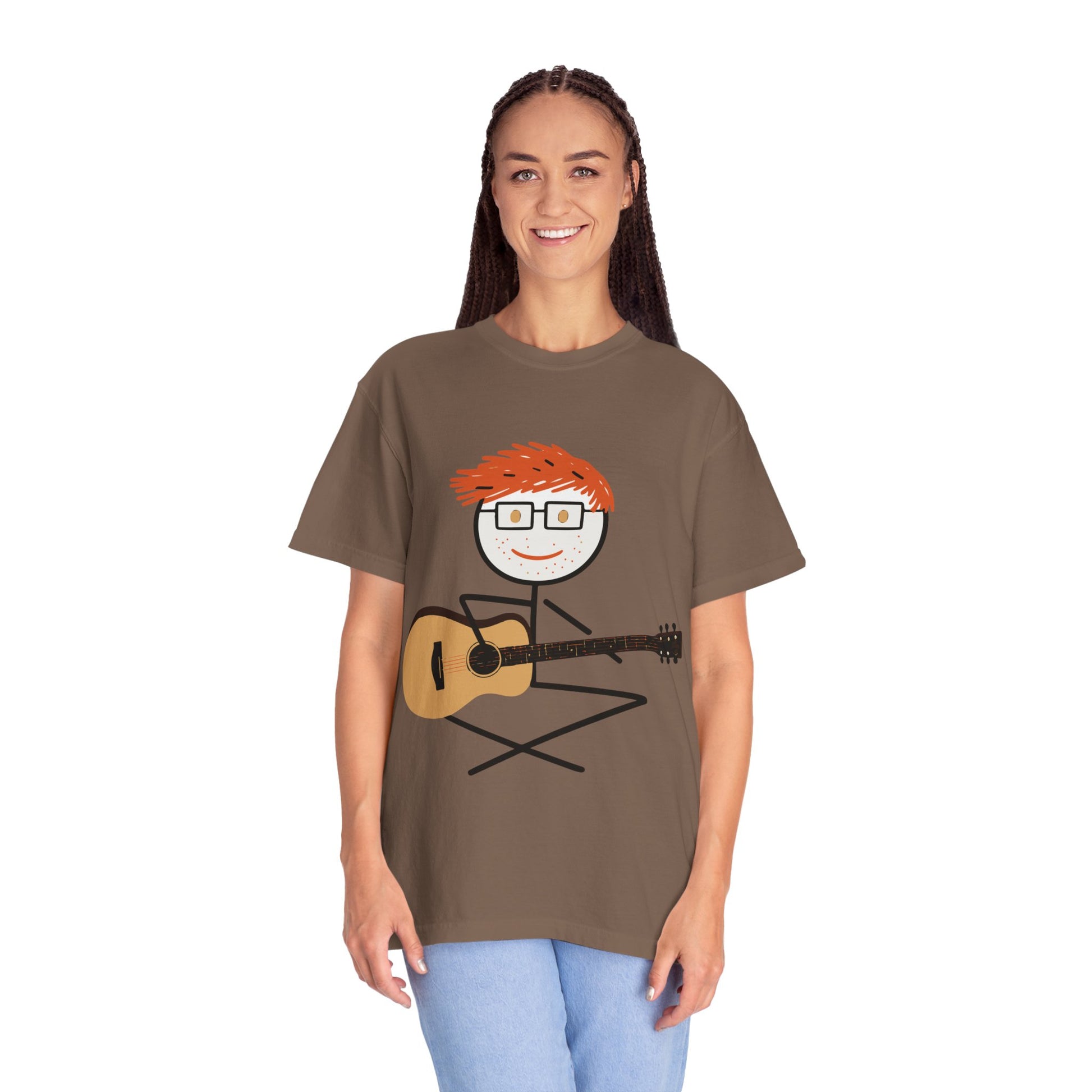 Ed Sheeran Guitar Dyed T-Shirt | Vintage Comfort