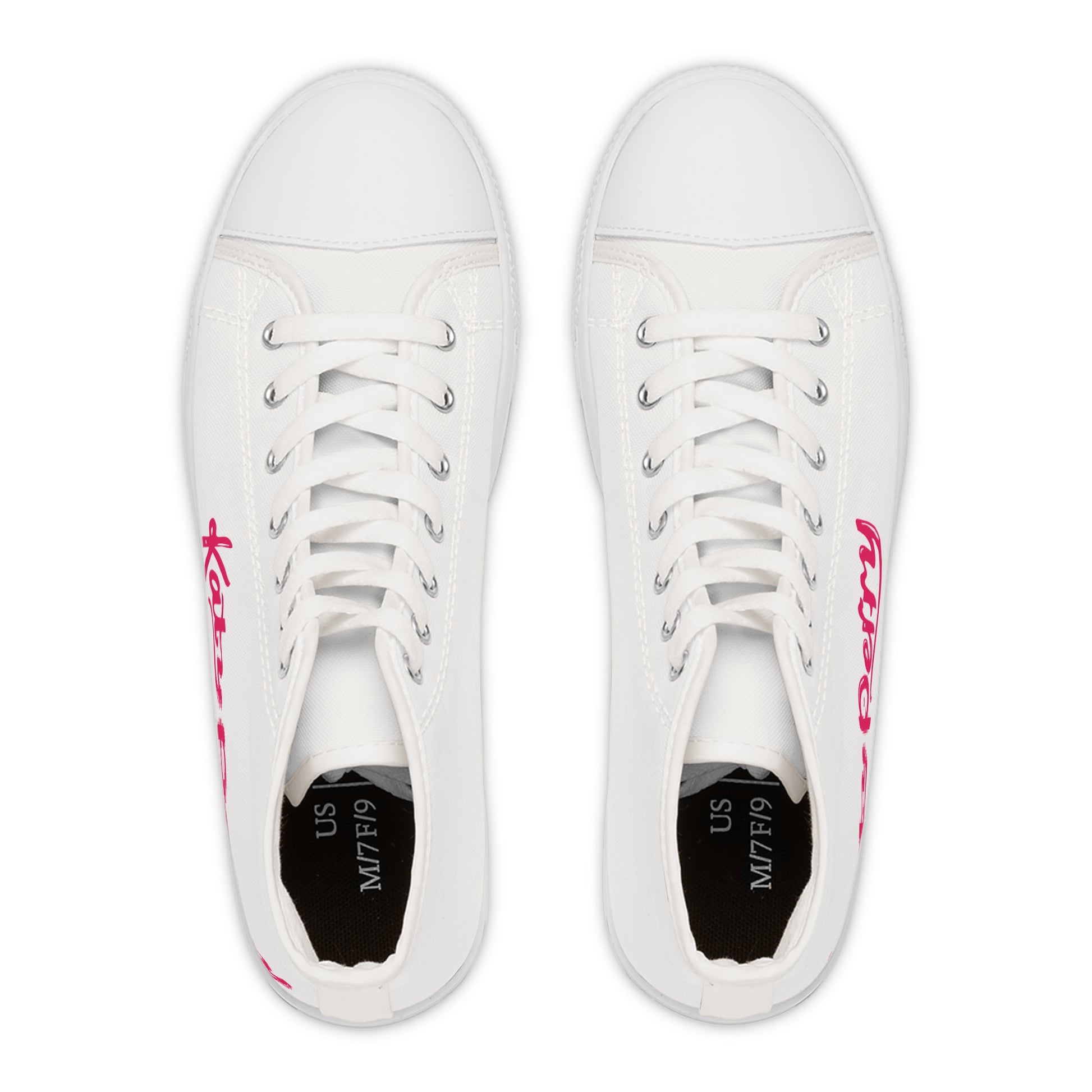 Katy Perry Pop Signature – Women's High Top Top Sneakers Printify