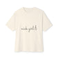 Retro Font Unisex Oversized Boxy Tee - snazzymerch