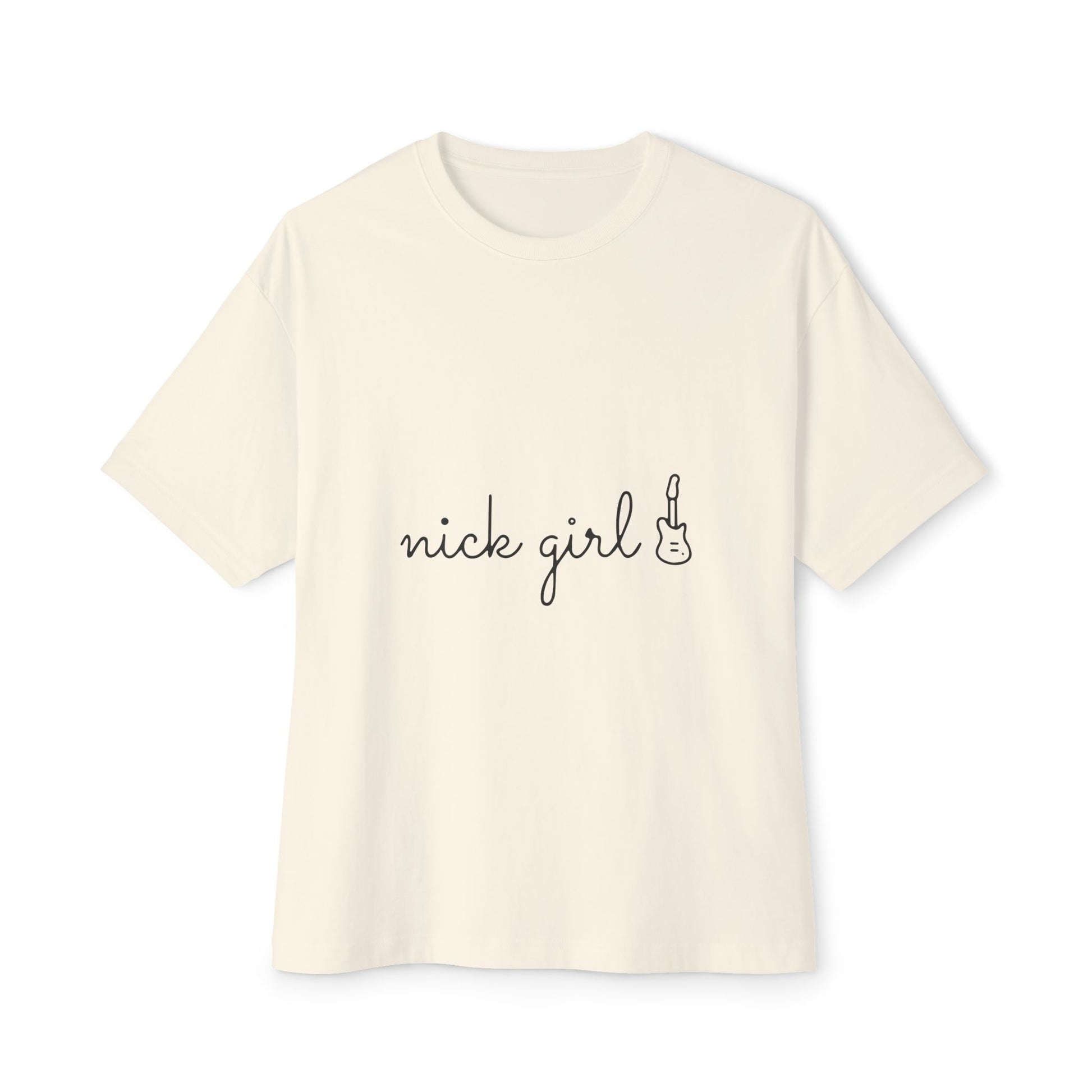 Retro Font Unisex Oversized Boxy Tee - snazzymerch