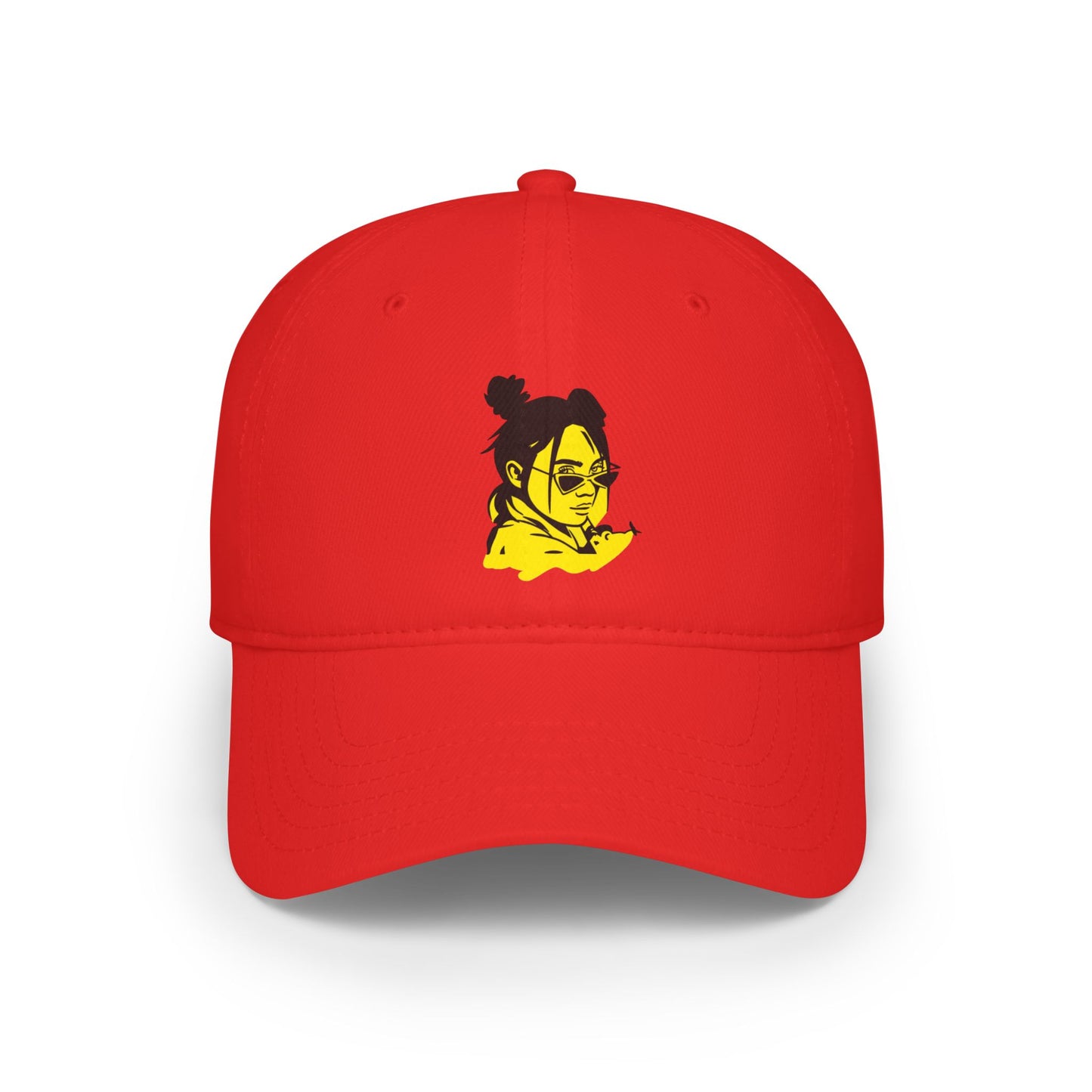 Billie Eilish Inspired Baseball Cap – Neon Mood Portrait Edition Printify