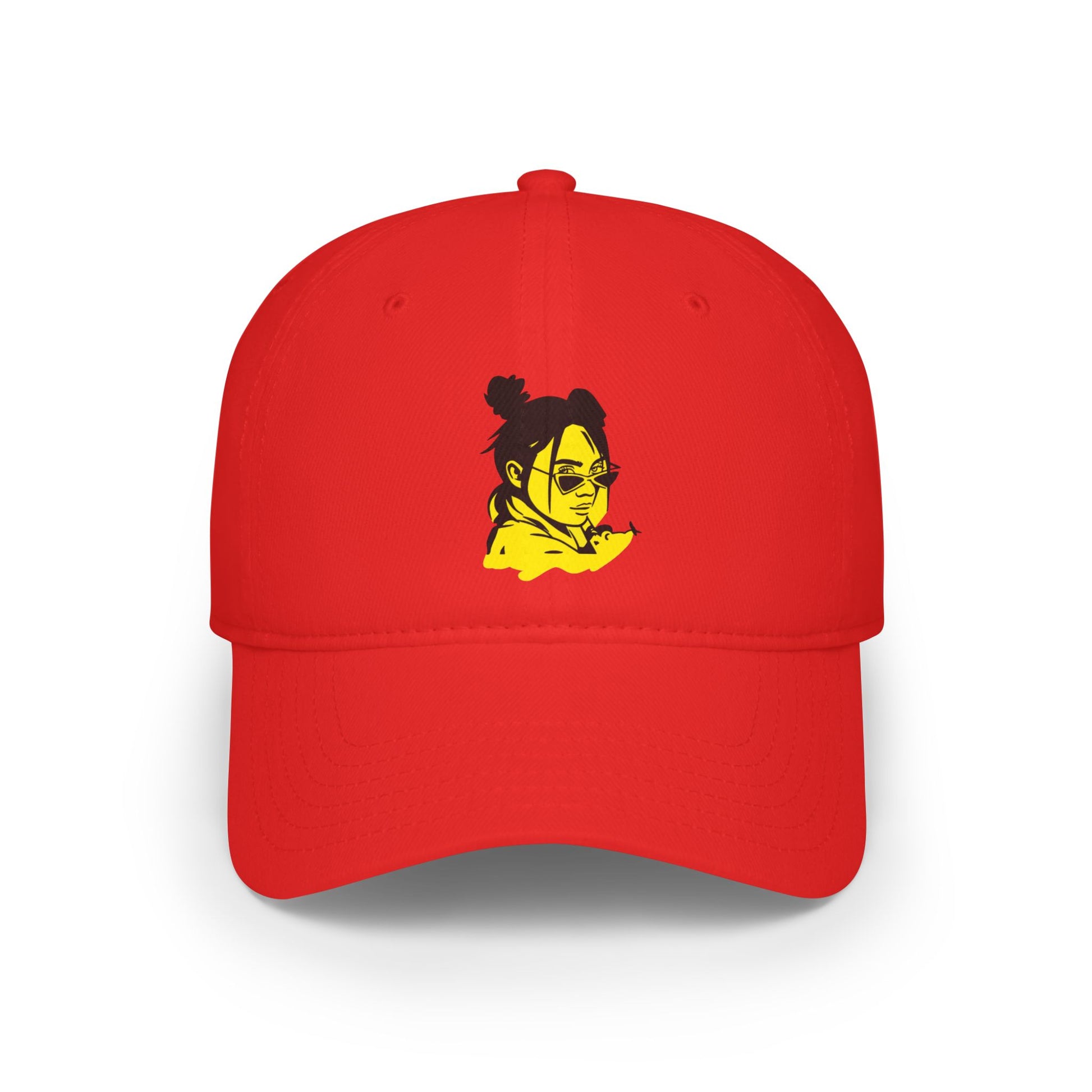 Billie Eilish Inspired Baseball Cap – Neon Mood Portrait Edition Printify