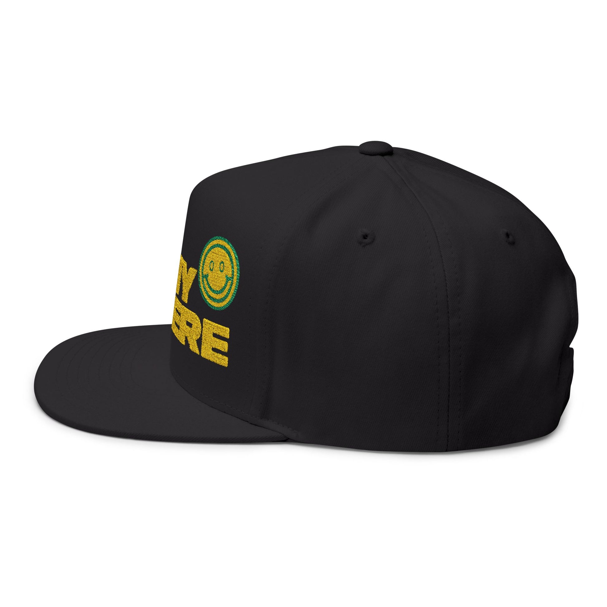 Smiley Army Vibe Flat Bill Cap (Embroidery) - snazzymerch