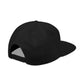 Orange Lightning Text Logo Snapback Cap Printify