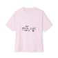 Cosmic Bloom Unisex Oversized Boxy Tee - snazzymerch