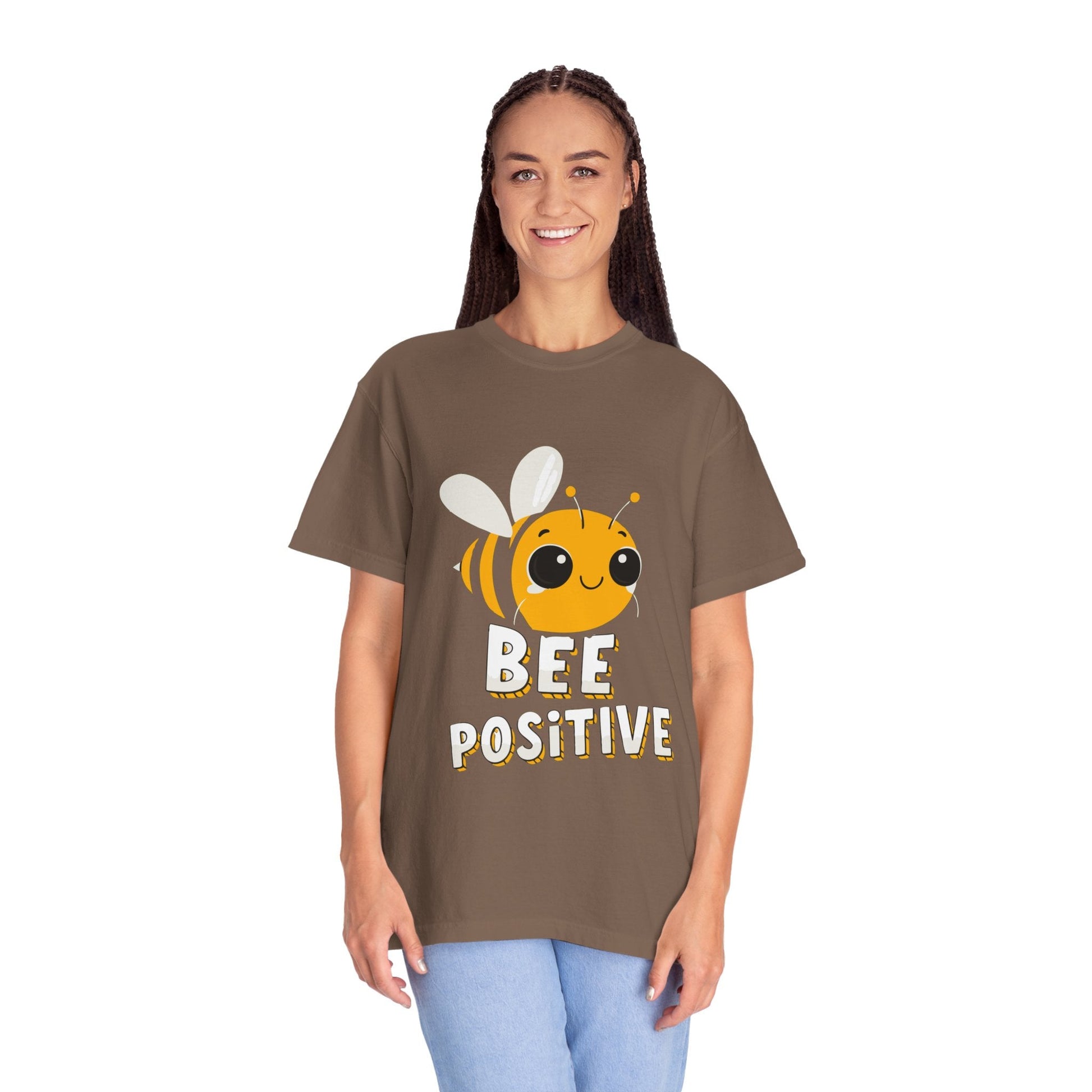 Dyed T-shirt – Snazzy Bee positive Edition Printify