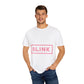 Minimal BLINK Logo – Dyed T-shirt Printify