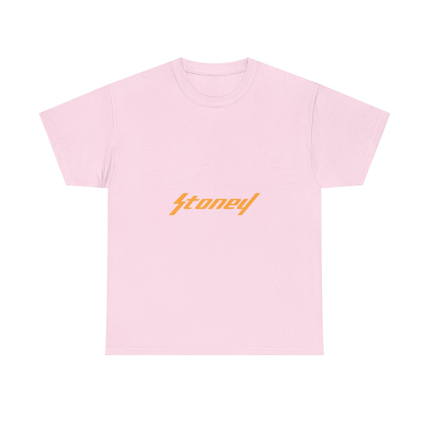 Orange Lightning Text Logo Unisex Heavy cotton Tee Printify