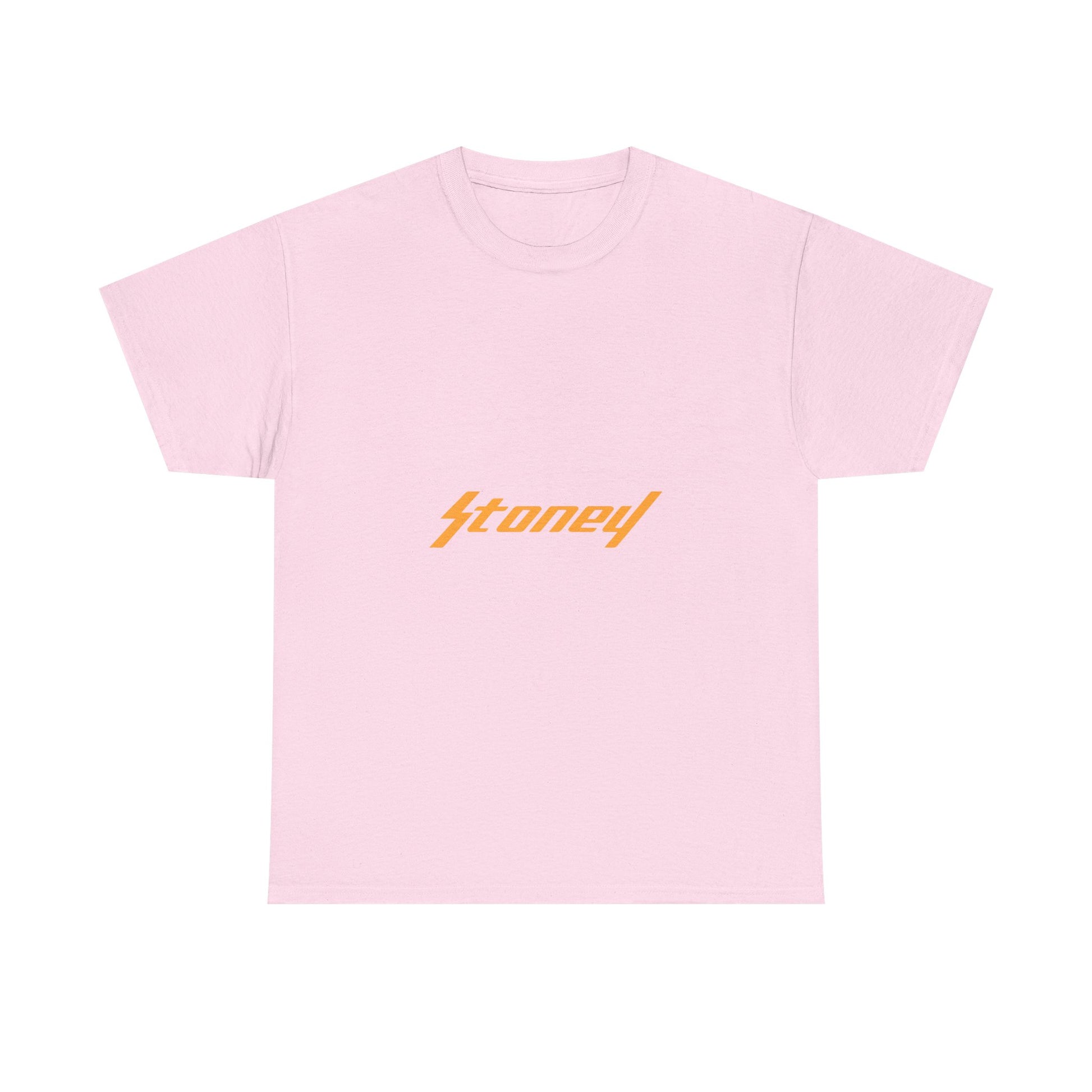 Orange Lightning Text Logo Unisex Heavy cotton Tee Printify