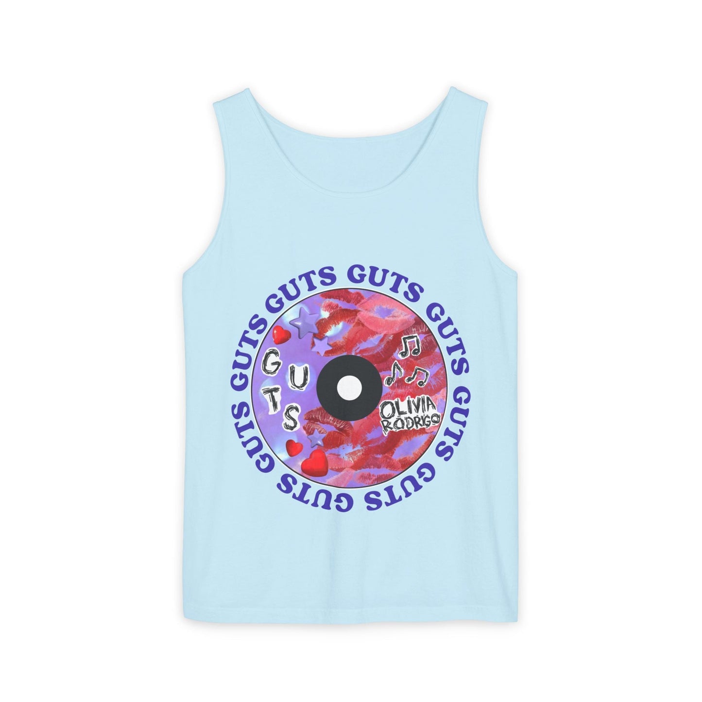 Guts Album Art CD-Dyed Tank Top Printify