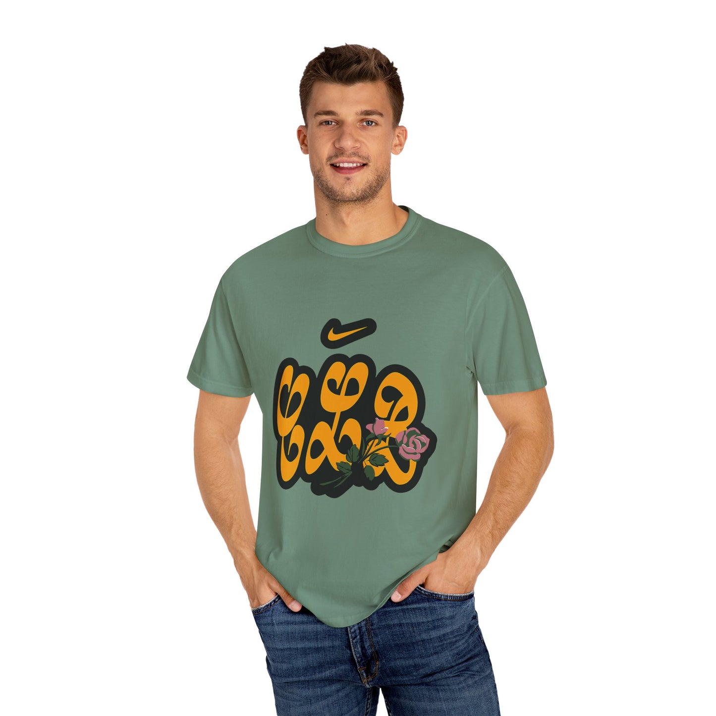 CLB Rose Bloom Dyed Tshirt Printify