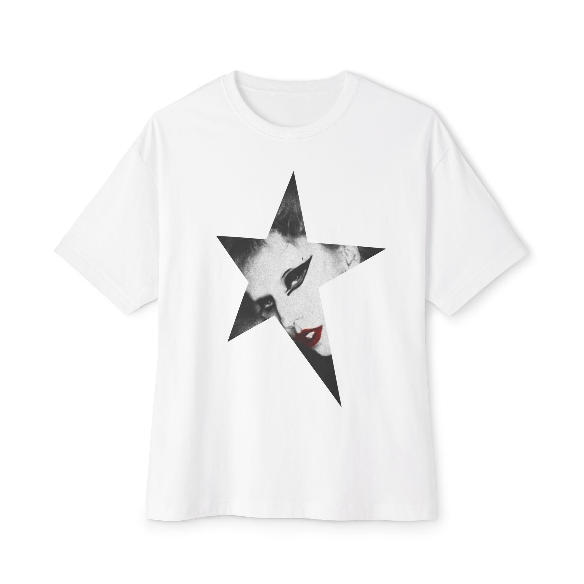 Born This Way Star Face-Unisex Oversized Tee Printify
