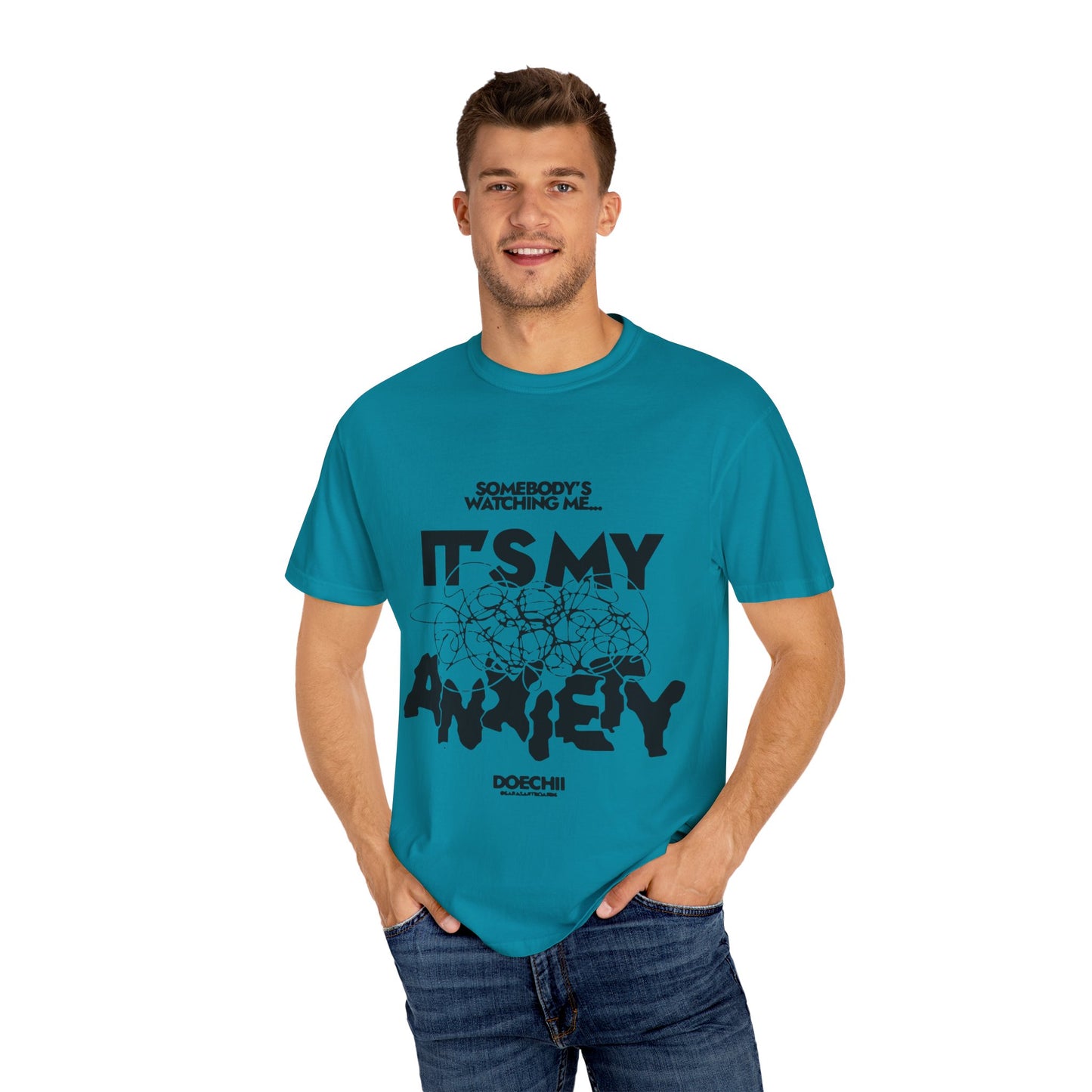 Block Font Quote Unisex Garment-Dyed T-shirt - snazzymerch