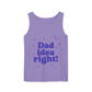 Dad Idea Right! Star & Butterfly-Dyed Tank Top Printify