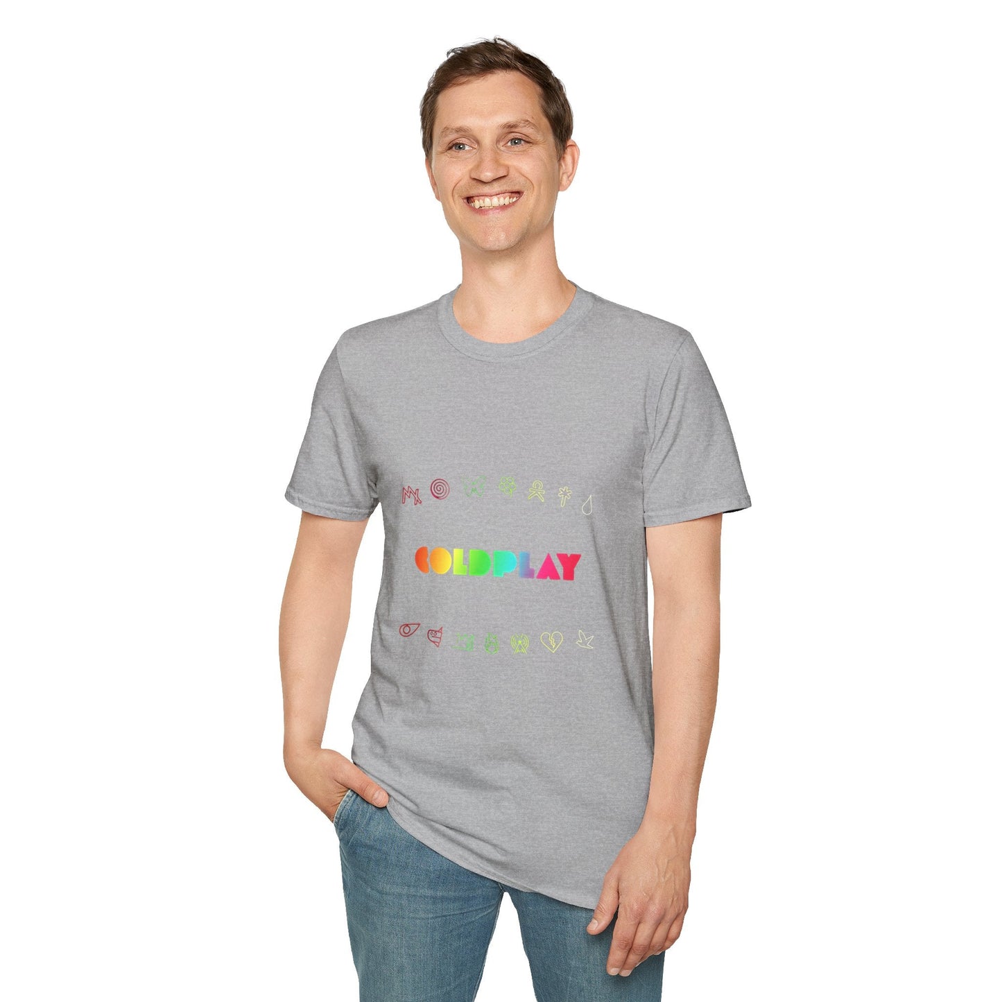 Unisex Softstyle T-Shirt Inspired by Coldplay’s Signage Printify