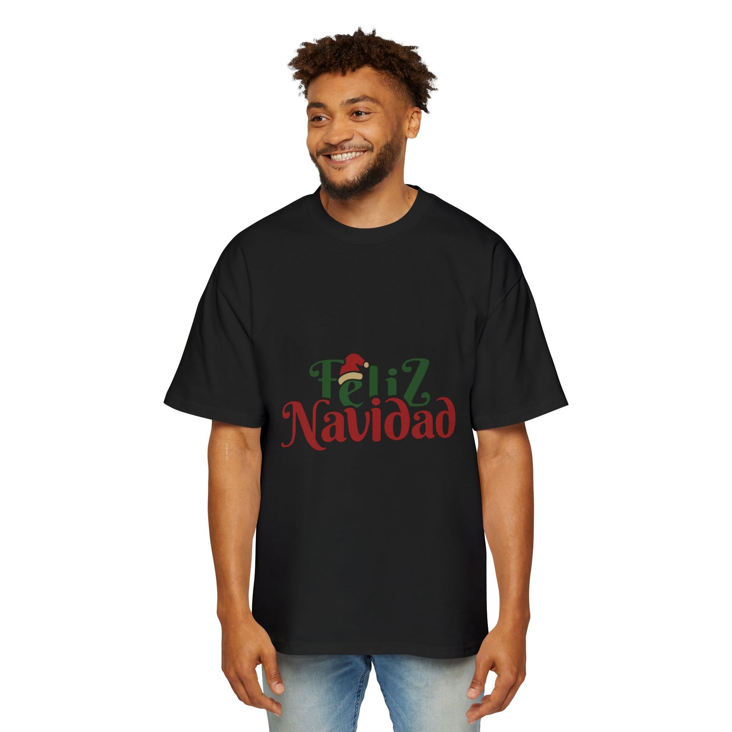 Feliz Navidad Oversized Tee – Festive Spanish Christmas T-Shirt Printify