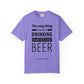 Pop Art Lips & Text Unisex Garment-Dyed T-shirt - snazzymerch