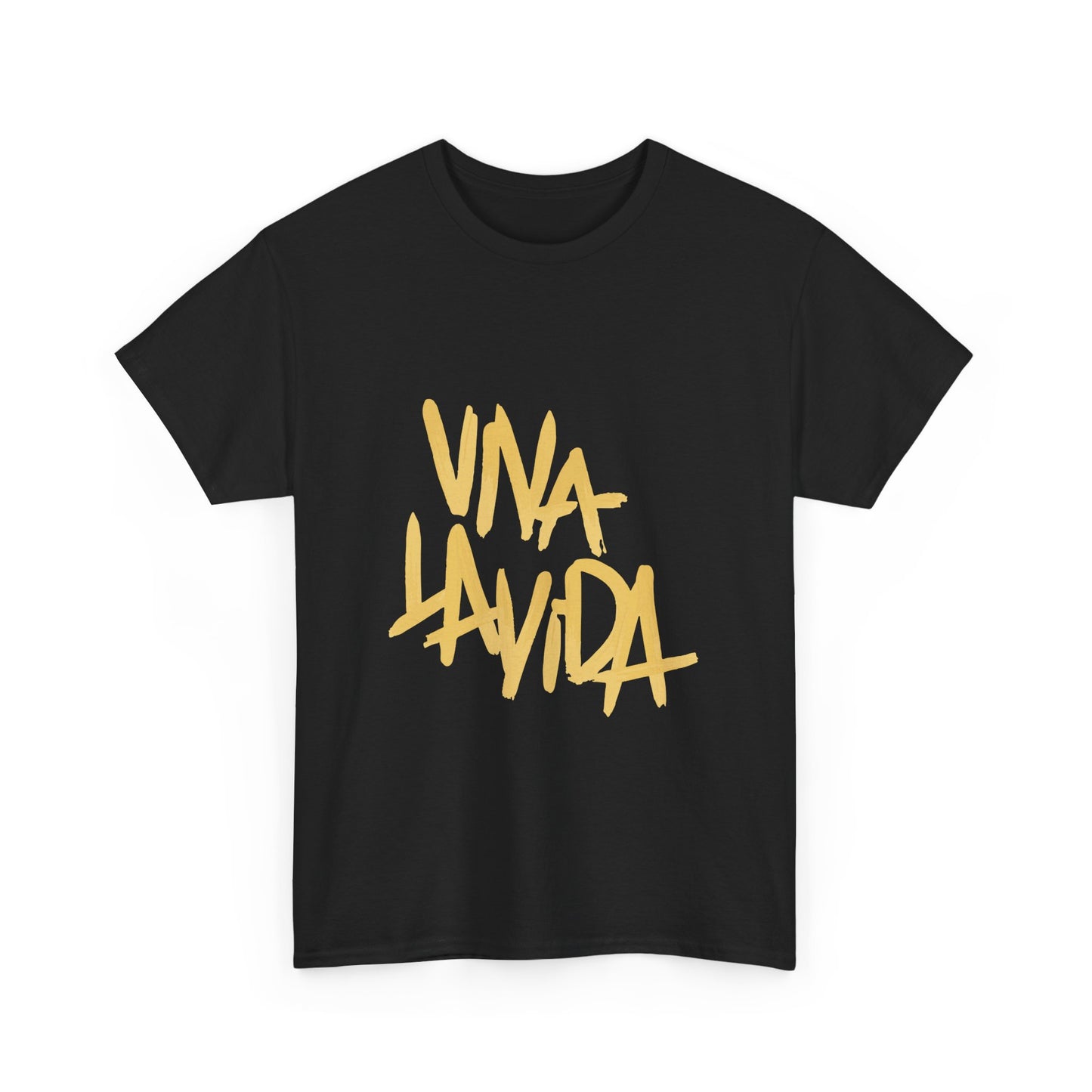 Golden Brush Script Unisex Cotton Tee Printify
