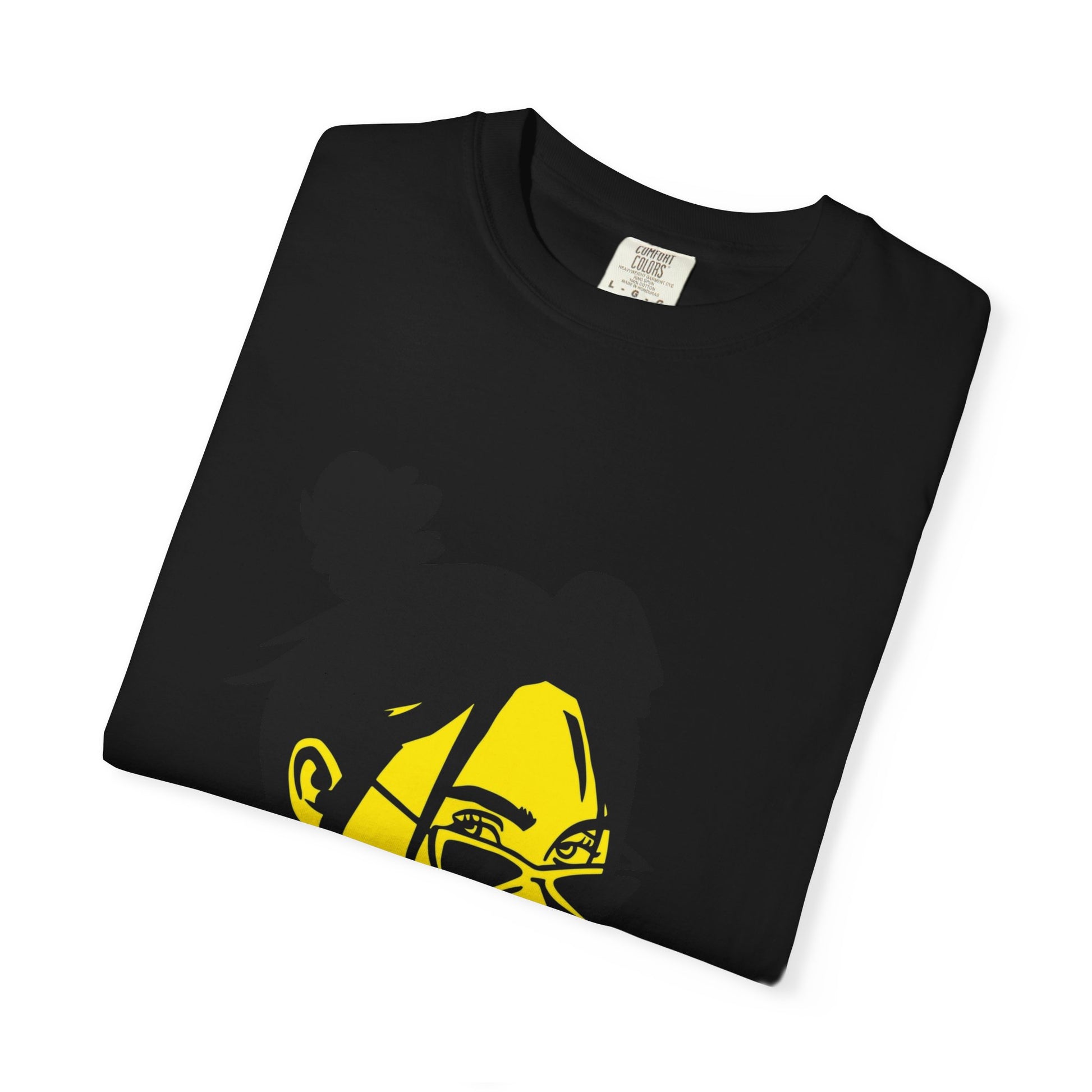Billie Eilish Inspired Dyed T-shirt – Neon Mood Portrait Edition Printify