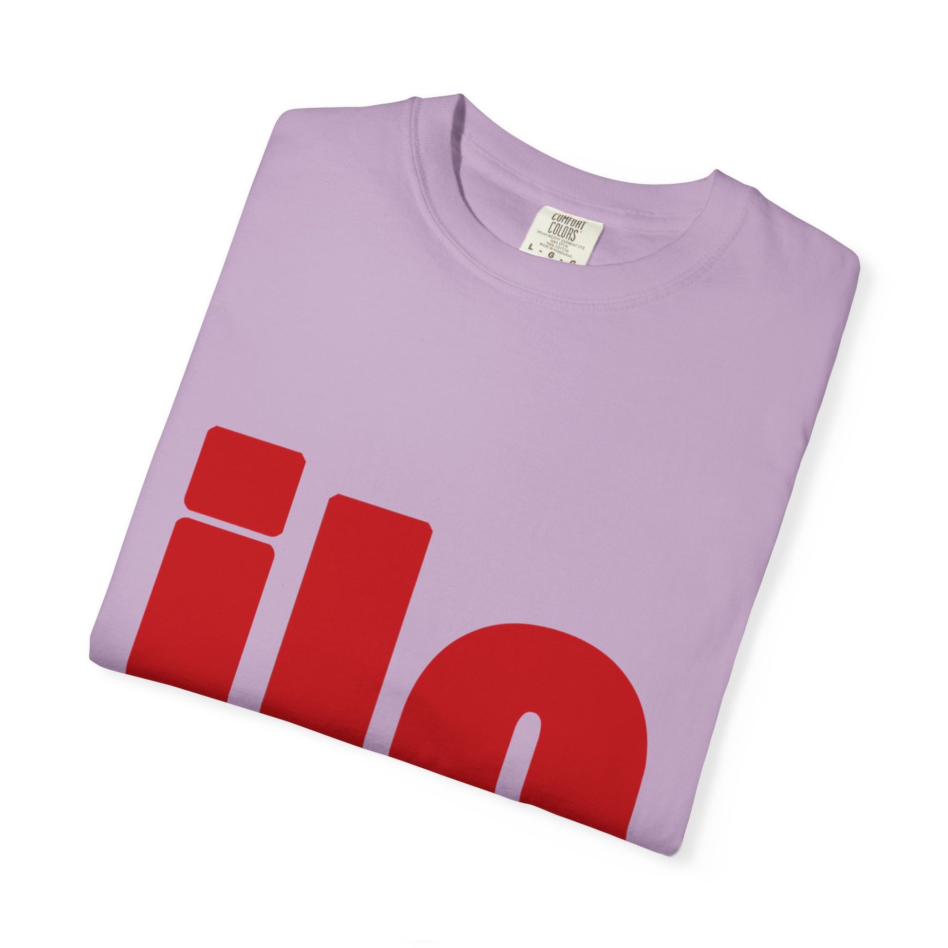 Billie Eilish Inspired Dyed T-shirt – Bold Red Block Edition Printify