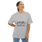 Clean White Unisex Oversized Boxy Tee - snazzymerch