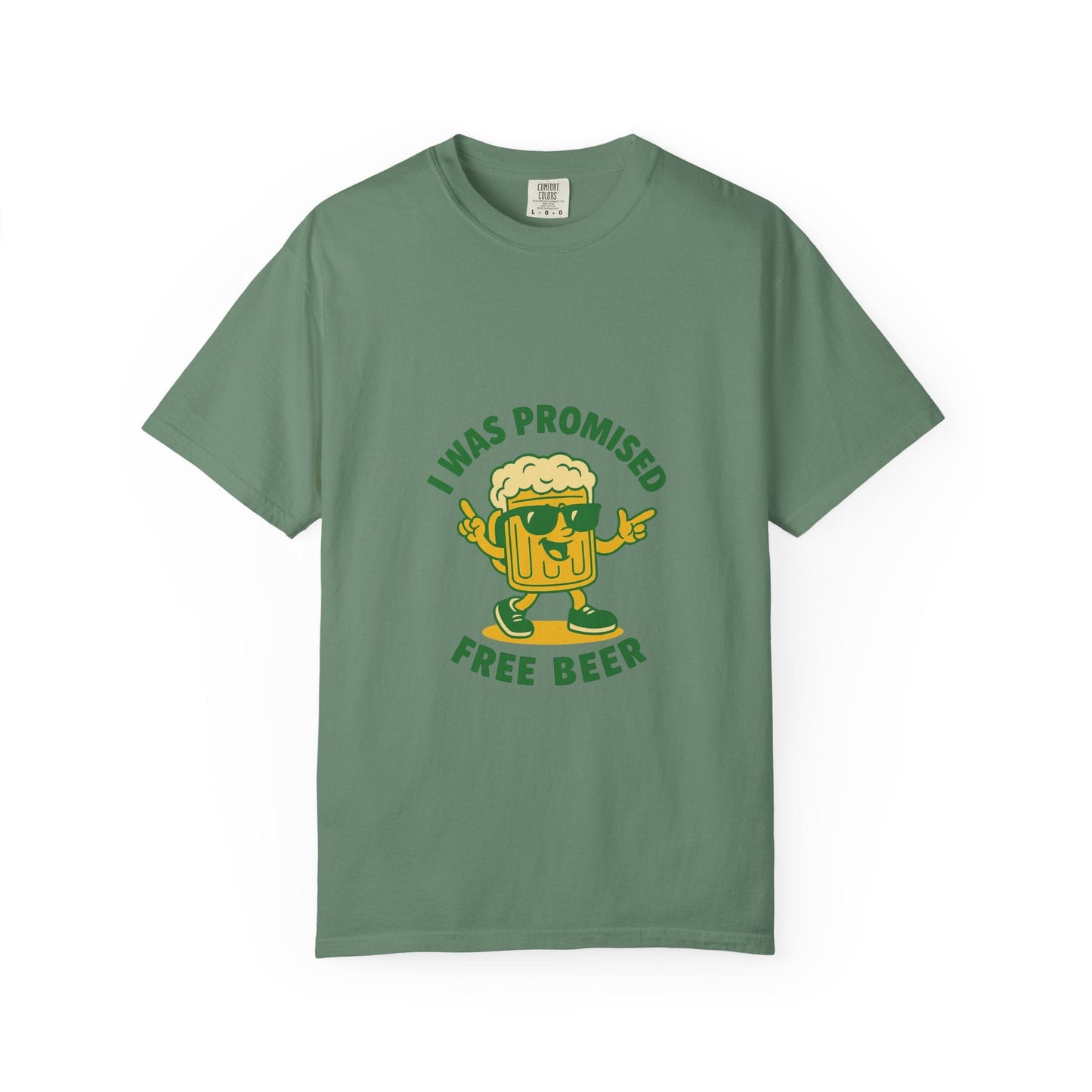 Unisex Garment-Dyed T-shirt – Snazzy Free Beer Edition Printify